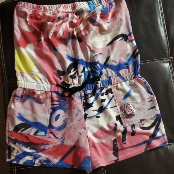 New York & Company Pants - Multicolor Tube Top Romper.